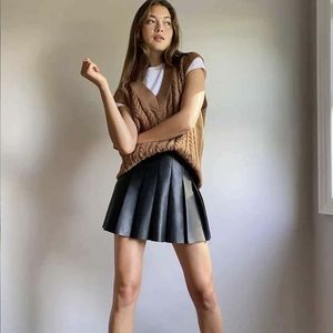 Sunday Best vegan leather miniskirt BNWT size 4